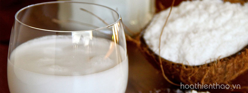 Sữa dừa sau khi đã thành phẩm có thể sử dụng để dưỡng tóc tại nhà