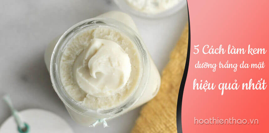 5 Cách làm kem dưỡng trắng da mặt hiệu quả nhất - Hoa Thiên Thảo
