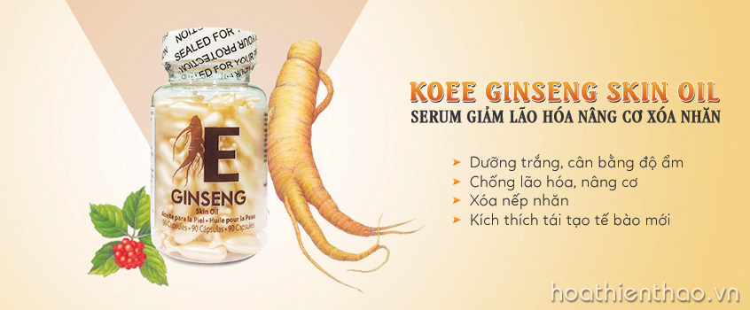 Serum chống lão hóa nâng cơ xóa nhăn Koee Ginseng Skin Oil