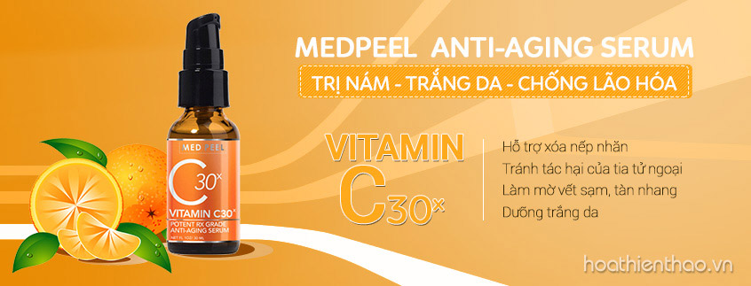 Serum trắng da trị nám Vitamin C 30x Medpeed