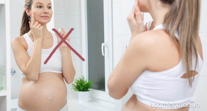 Phụ nữ có thai dùng kem trị mụn được không - Hoa Thiên Thảo