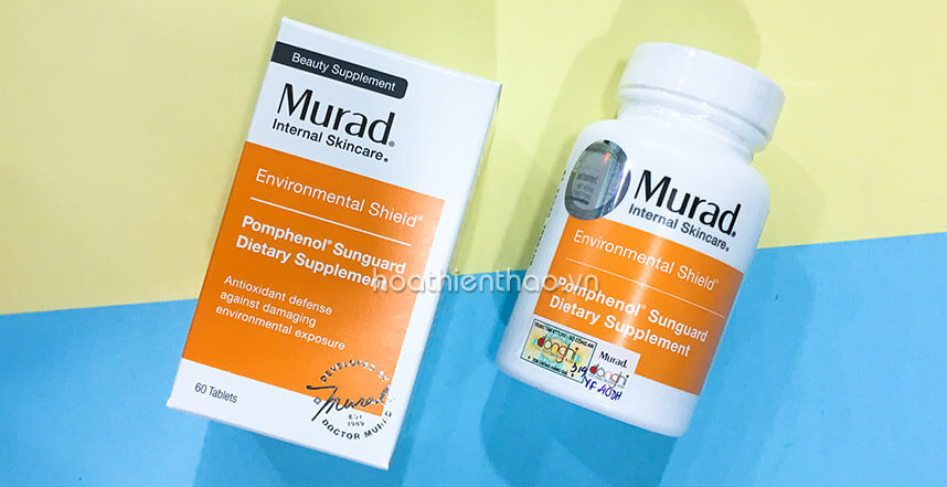 Review viên uống chống nắng Murad Pomphenol Sunguard Dietary Supplement - Hoa Thiên Thảo