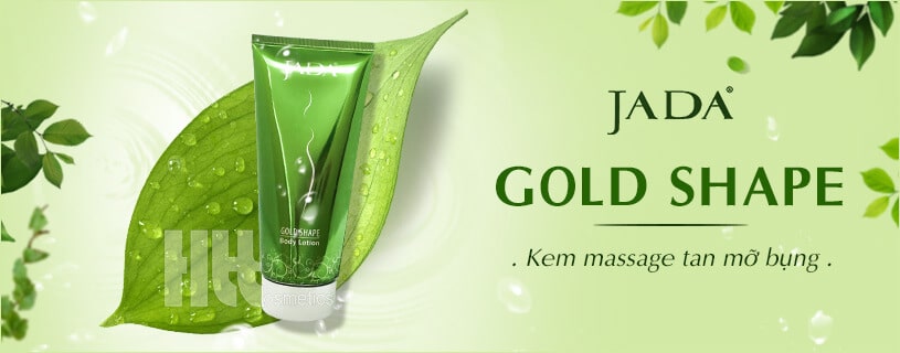 Kem massage tan mỡ bụng Jada Gold Shape Lotion - Hoa Thiên Thảo