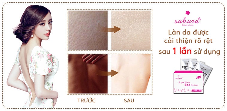 Bộ kem tắm trắng Sakura Super White Spa System