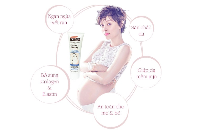 Kem chống rạn da Palmers Cocoa Butter Massage Cream Stretch Marks