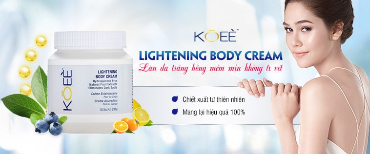 Kem dưỡng trắng toàn thân Koee Body Cream