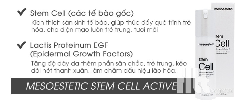 Kem tế bào gốc trẻ hóa da Mesoestetic Stem Cell Active - Mỹ Phẩm Hoa Thiên Thảo