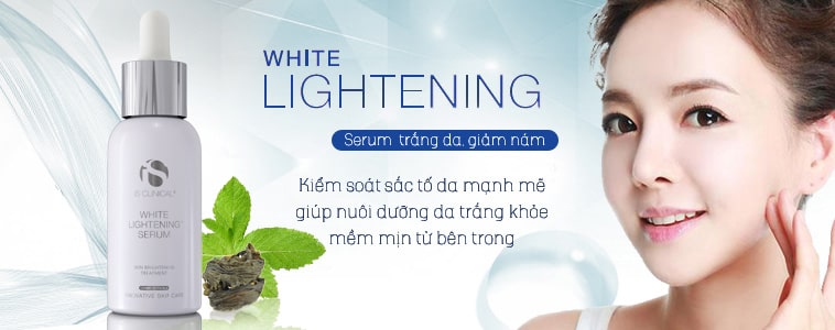 Serum dưỡng trắng da giảm nám iS Clinical White Lightening