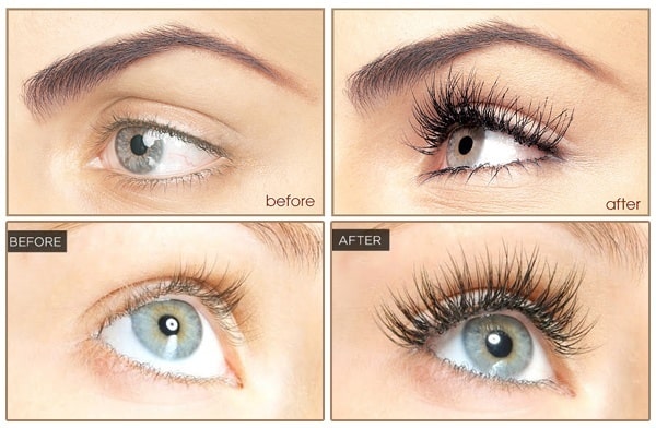 Hiệu quả trước và sau sử dụng serum mọc mi Ganique