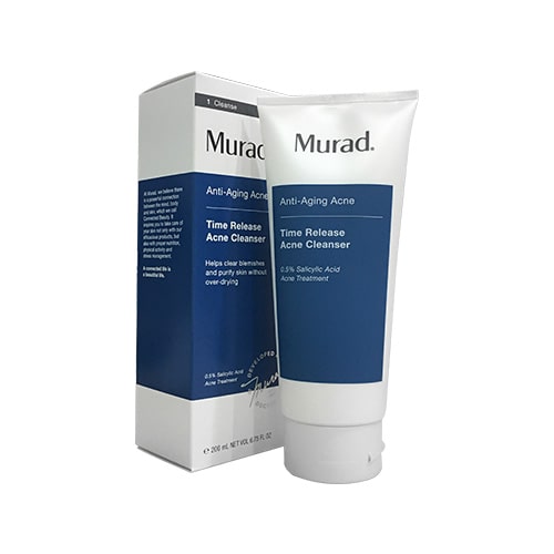 Sữa rửa mặt Murad trị mụn chống lão hóa Time Release Acne Cleanser - Hoa Thiên Thảo