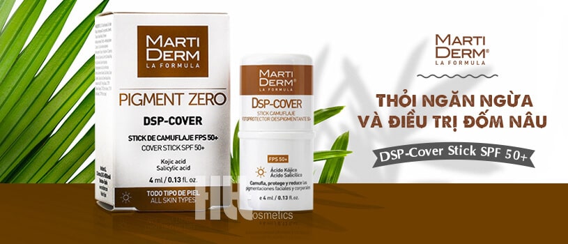 Thỏi ngăn ngừa và điều trị đốm nâu Martiderm DSP-Cover Stick - Hoa Thiên Thảo