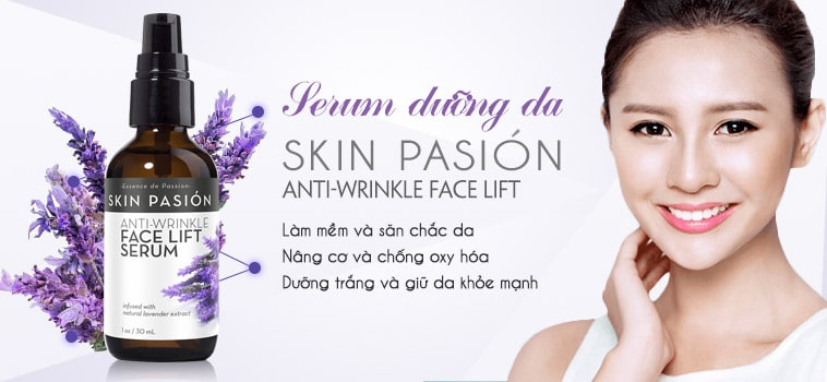 Serum nâng cơ trẻ hóa da Skin Pasíon Anti-Wrinkle Face Lift