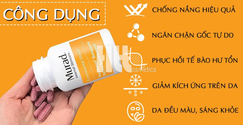 Viên uống chống nắng Murad Pomphenol Sunguard Dietary Supplement - Hoa Thiên Thảo