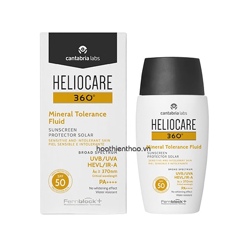 Kem chống nắng màng lọc khoáng Heliocare 360° Mineral Tolerance Fluid SPF50