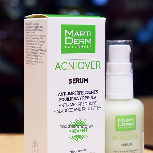 Tinh chất giảm mụn & kiểm soát nhờn MartiDerm Acniover Serum
